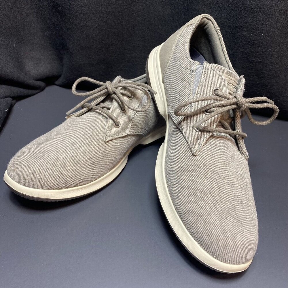 MENS SKECHERS LACE OXFORD SHOE DRESS COLLECTION AIR-COOLED MEM FOAM SIZE 8.5
